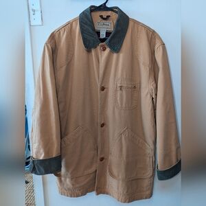 VINTAGE - L.L. Bean wool lined canvas barn field chore jacket - Large